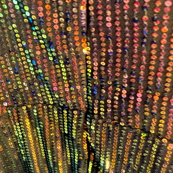 Grace Karin-NWT- Multi Sequined Mini Dress- Size M - Picture 6 of 6